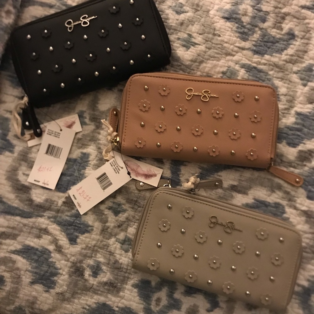 Jessica Simpson pleather wallets